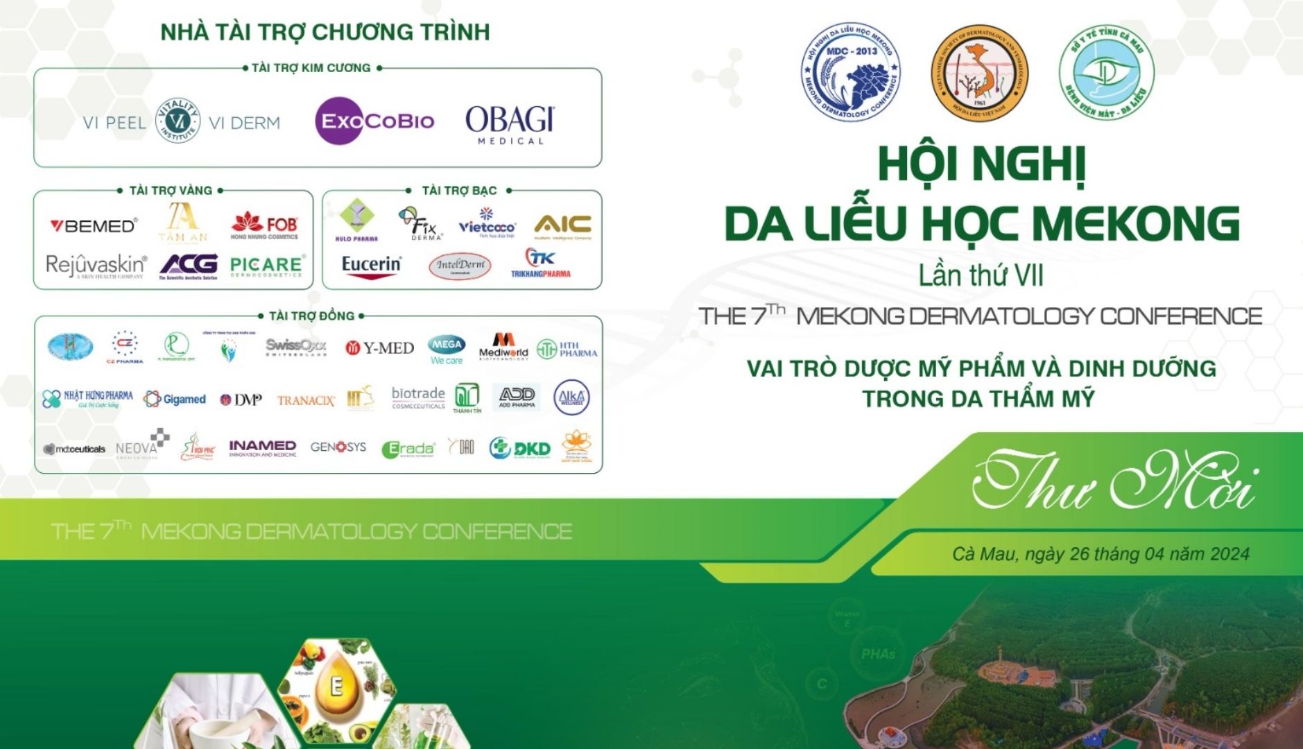 Dmp Sen Vàng Đã Có Mặt Tại Hội Nghị Da Liễu Học Mekong Lần Thứ 7 Tại Cà Mau Với Chủ Đề: “Vai Trò Dược Mỹ Phẩm Và Dinh Dưỡng Trong Da Liễu Thẩm Mỹ”. 